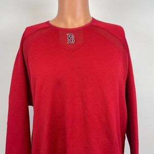 Majestic Boston Red Sox Therma Base Pullover Sweatshirt MLB Baseball Sewn XL